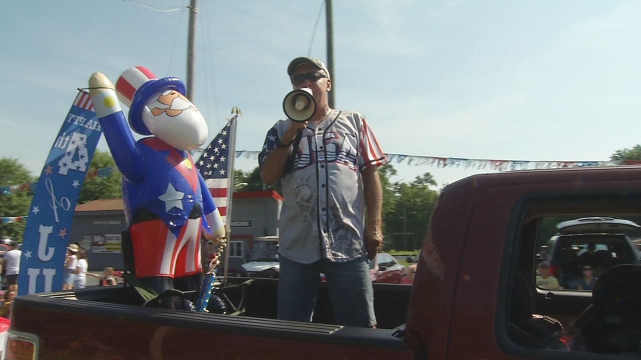 Fourth of July parade in Pekin, Indiana